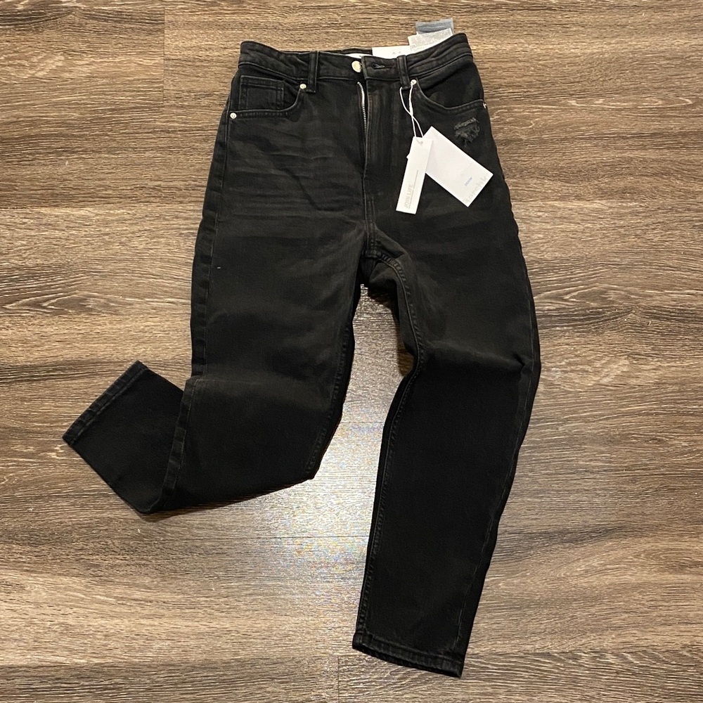 Berksha Black Mom Slim Petite Denim